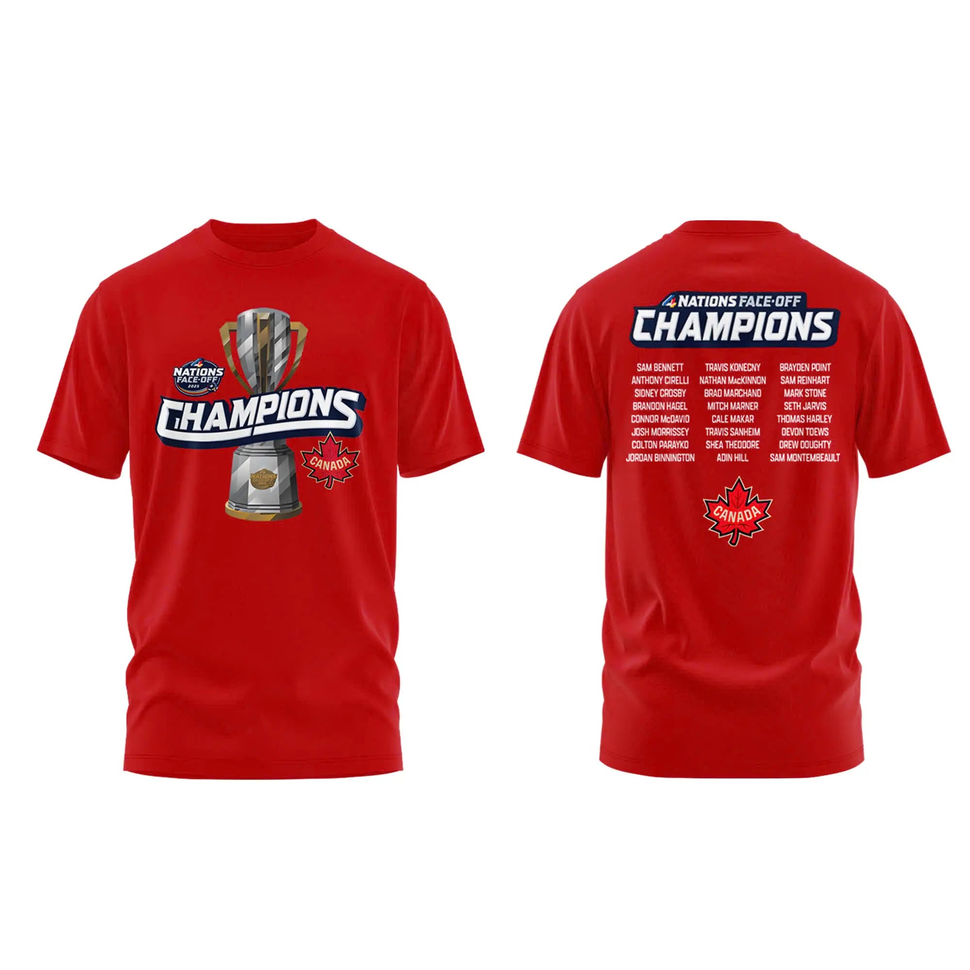 Canada Fanatics Steel 2025 4 Nations Face Off Champions Combo Tshirt | Cap | Jogger v5